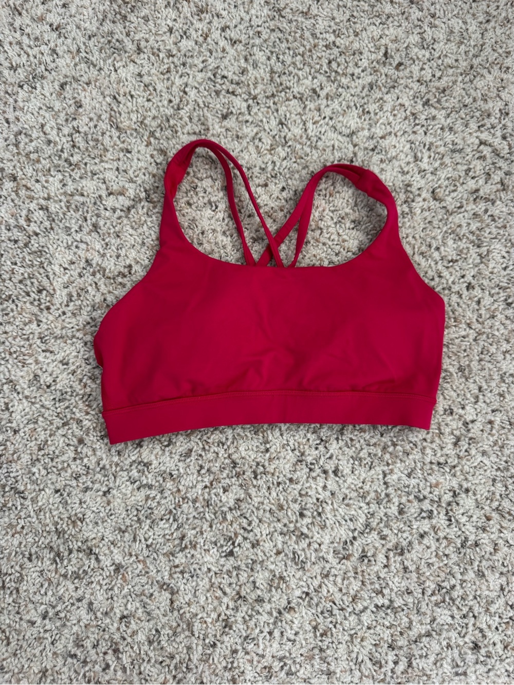 lululemon athletica Bright Pink Crossback Sports Bra